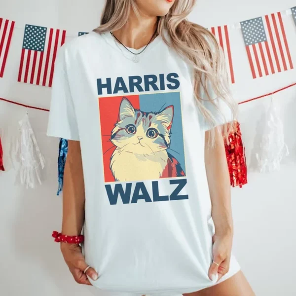 Kamala Harris Tim Walz President VP 2024 US Election Shirt - Vote Blue, Vote Harris Walz - Patriotic Election Shirt for Men and Women 3 Kamala Harris Tim Walz President VP 2024 3