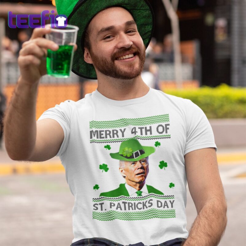 Merry 4th Of St Patrick’s Day Funny Joe Biden Shirt