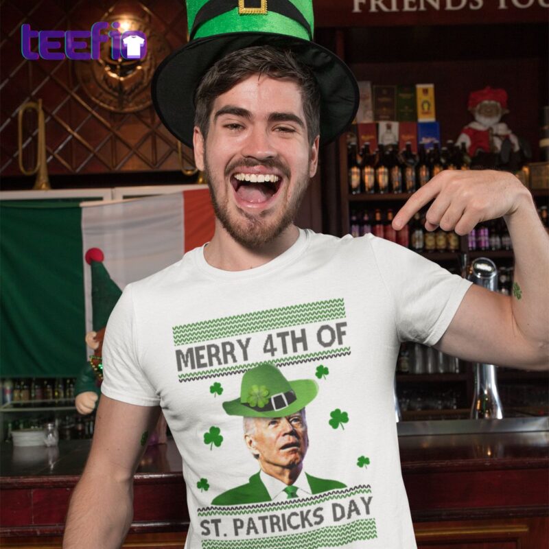 Merry 4th Of St Patrick’s Day Funny Joe Biden Shirt