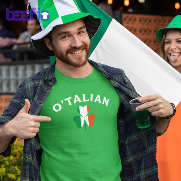 O'Talian Italian Irish Shamrock St. Patrick's Day Shirt 3 OTalian Italian Irish Shamrock St. Patricks Day 1