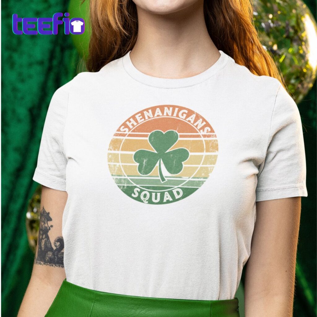 Shenanigans Squad Shamrock St Patricks Day Shirt 5 Shenanigans Squad Shamrock St Patricks Day 4