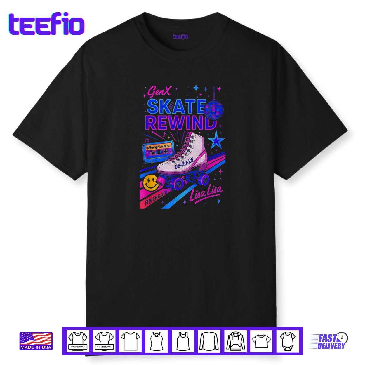 Gen X Skate Rewind 8 20 25 Rivergate Skate Lisa Lisa Shirt Gen X Skate Rewind 8 20 25 Rivergate Skate Lisa Lisa Shirt