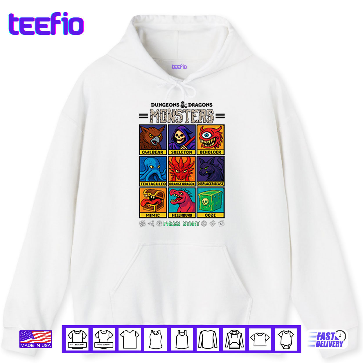 Dungeons & Dragons Wizards Of The Coast Monster Select Menu Shirt Dungeons & Dragons Wizards Of The Coast Monster Select Menu Shirt