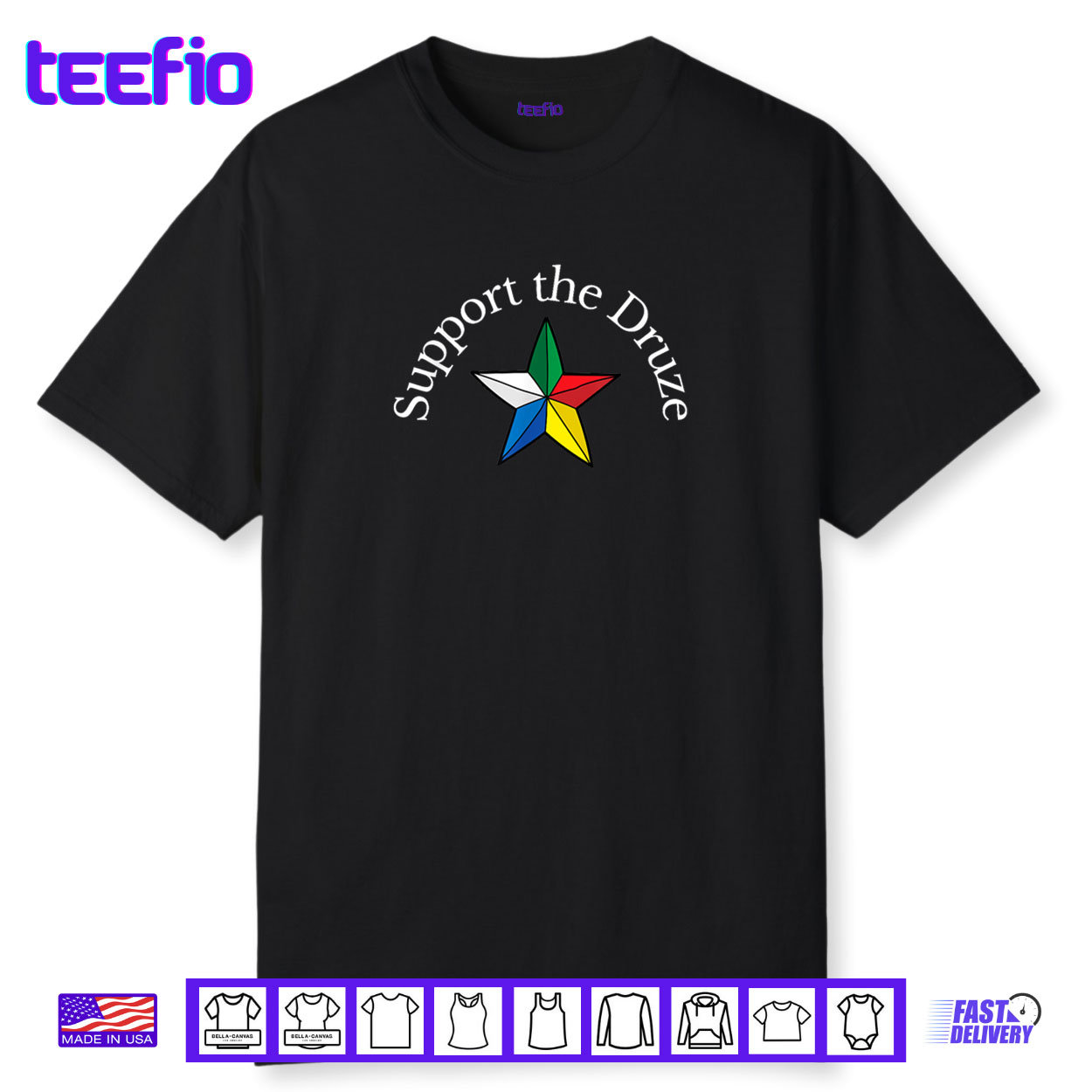 Support The Druze Traditional Flag Star Culture Pride Shirt Support The Druze Traditional Flag Star Culture Pride Shirt