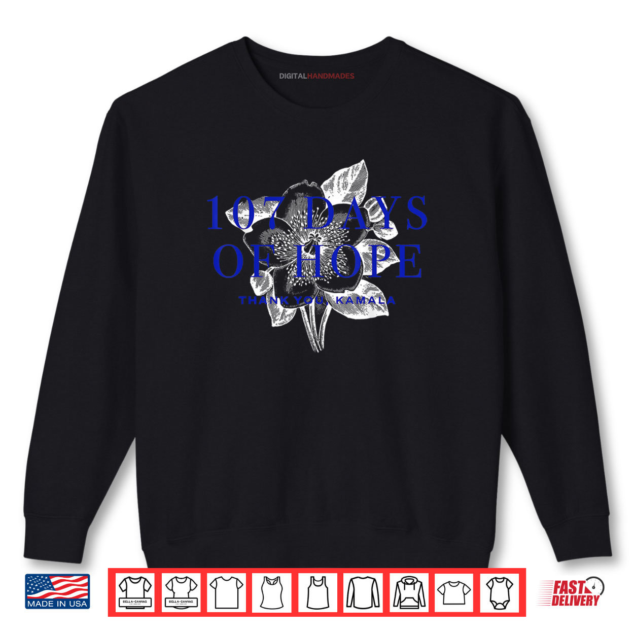 107 Days of Hope Thank You Kamala 107 Days Kamala Harris Shirt