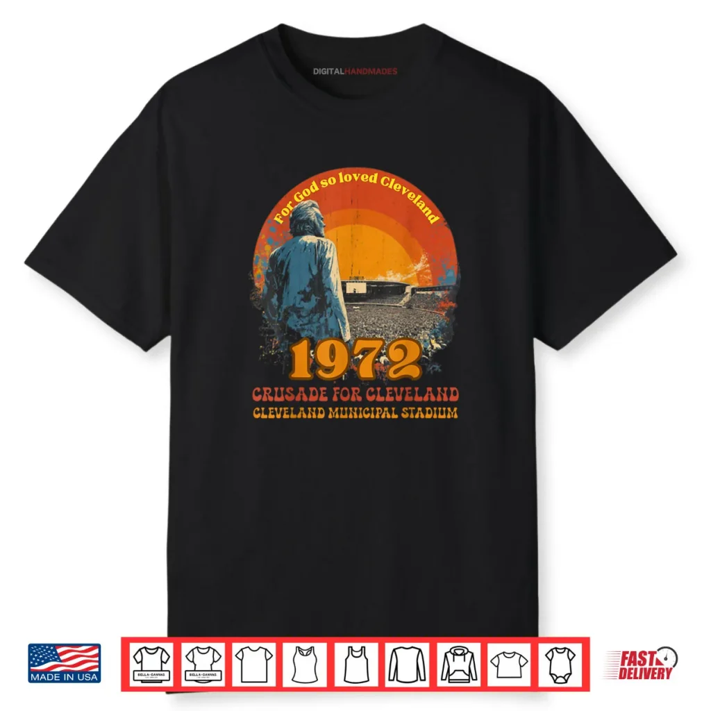 1972 Cleveland Municipal Stadium Christian Revival Shirt 1 1972 Cleveland Municipal Stadium Christian Revival Shirt
