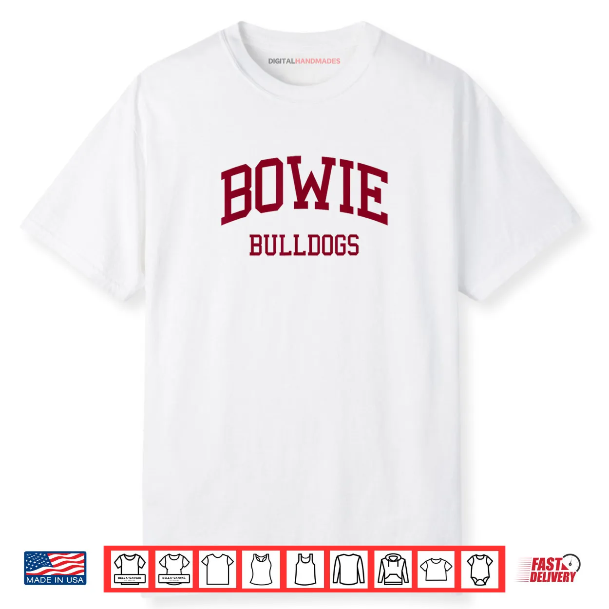Bowie High School HS Bowie MD Retro Sports Shirt Bowie High School HS Bowie MD Retro Sports Shirt