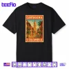 Cartagena Colombia Vintage Travel Poster Shirt