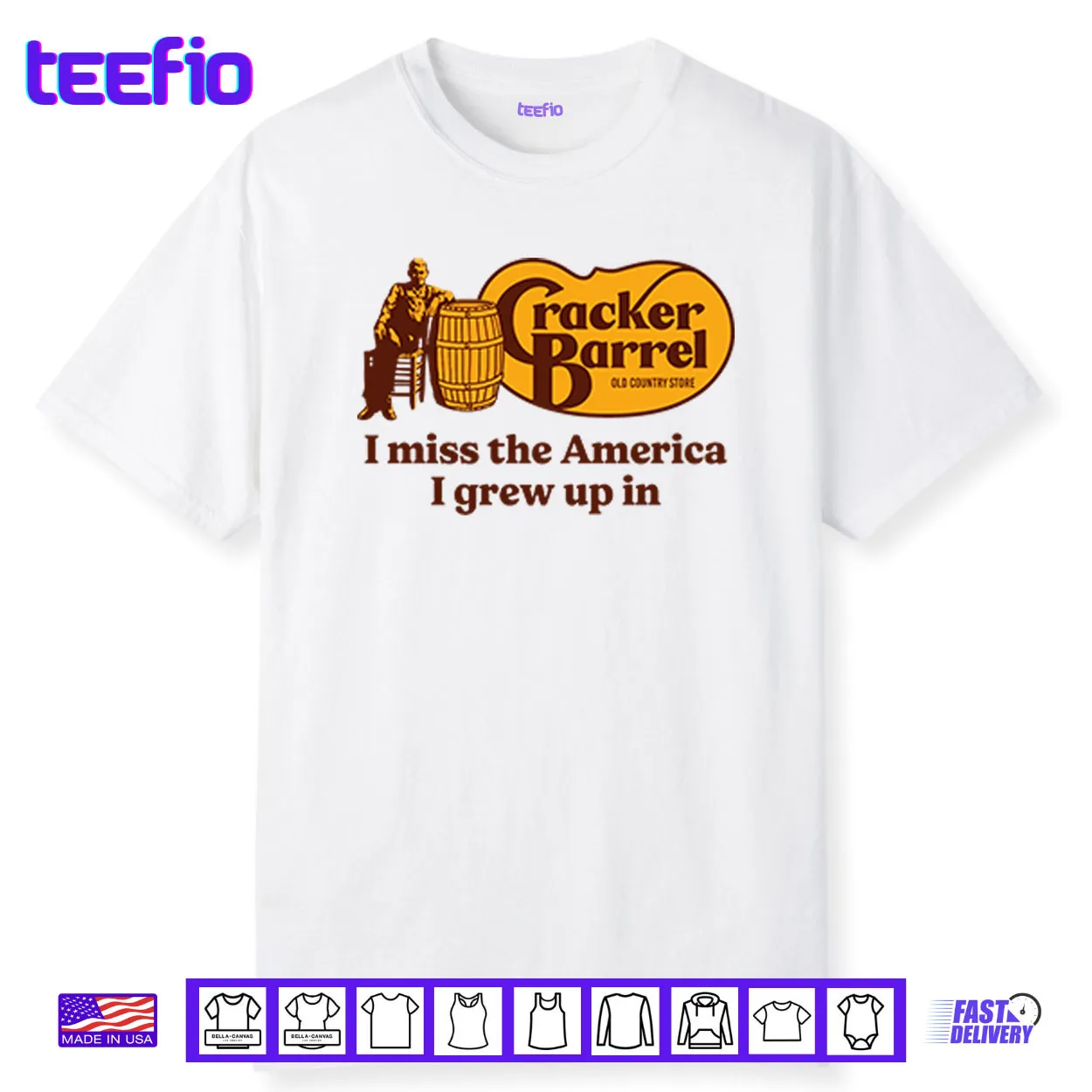 Cracker Barrel I Miss The America I Grew Up In Shirt Cracker Barrel I Miss The America I Grew Up In Shirt