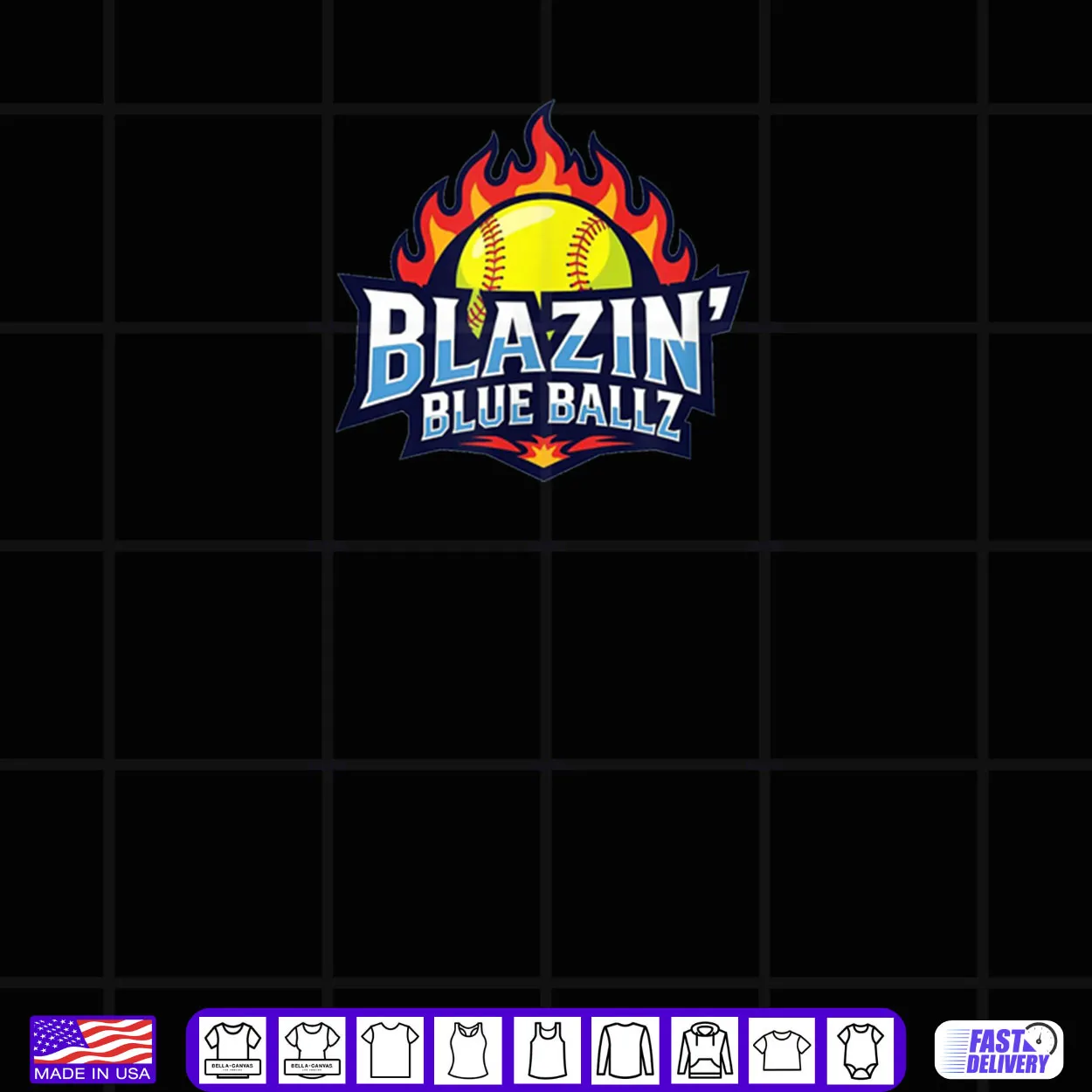 Blazin Blue Ballz Shirt Blazin Blue Ballz Shirt