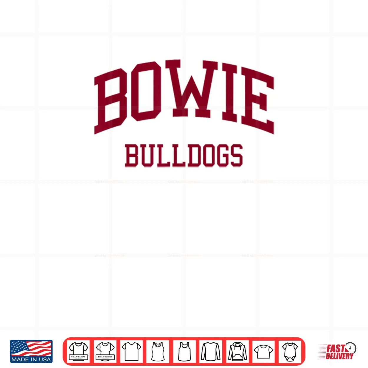 Bowie High School HS Bowie MD Retro Sports Shirt Bowie High School HS Bowie MD Retro Sports Shirt