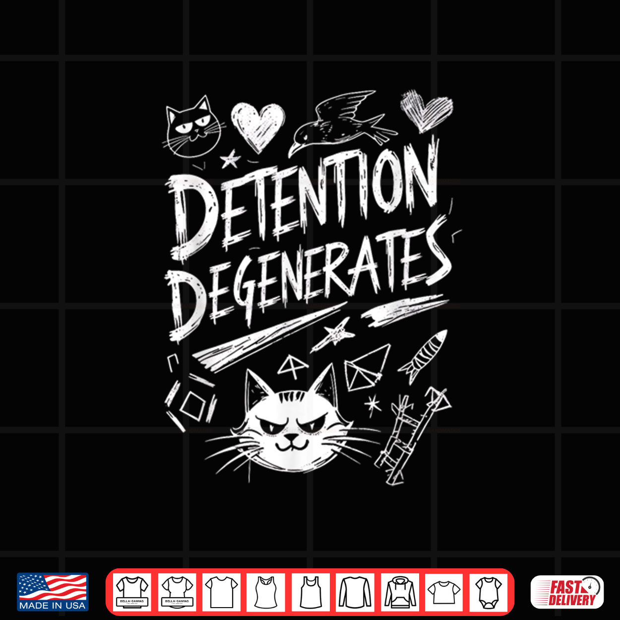 Detention Degenerates Funny Sarcastic Quote Design Shirt Detention Degenerates Funny Sarcastic Quote Design Shirt