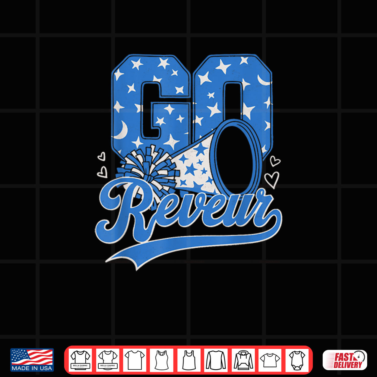 Go Reveur Dreamer Cute Cheerleader School Spirit Shirt Go Reveur Dreamer Cute Cheerleader School Spirit Shirt