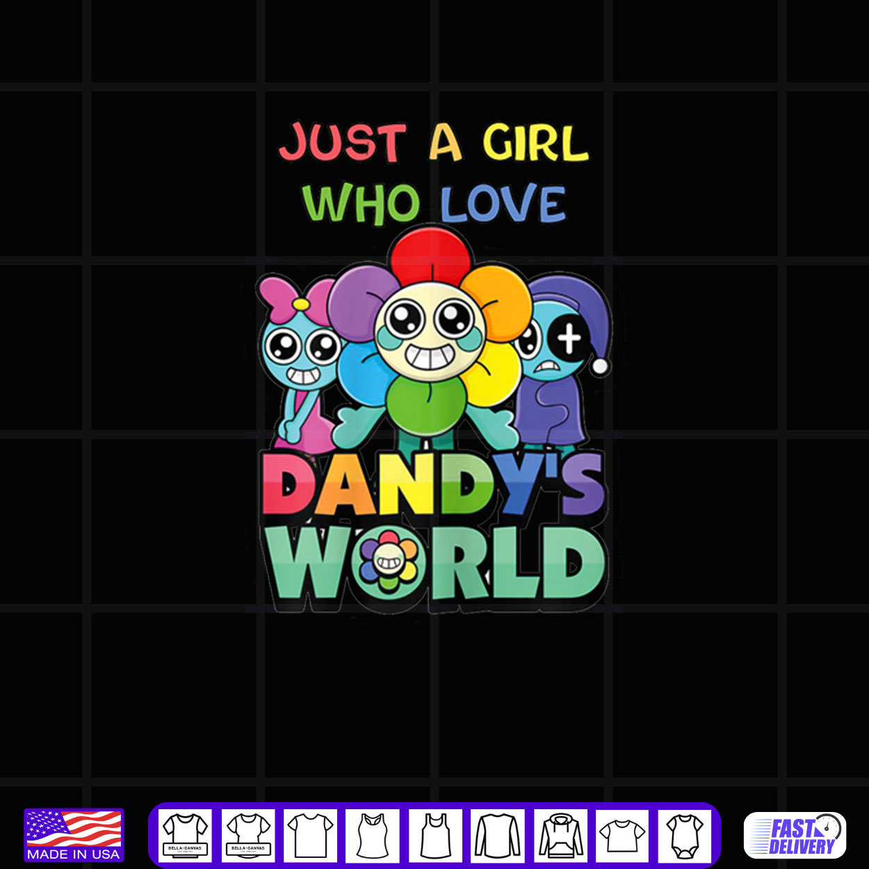 Just A Girl Who Love Dandy’s World Shirt Just A Girl Who Love Dandy’s World Shirt