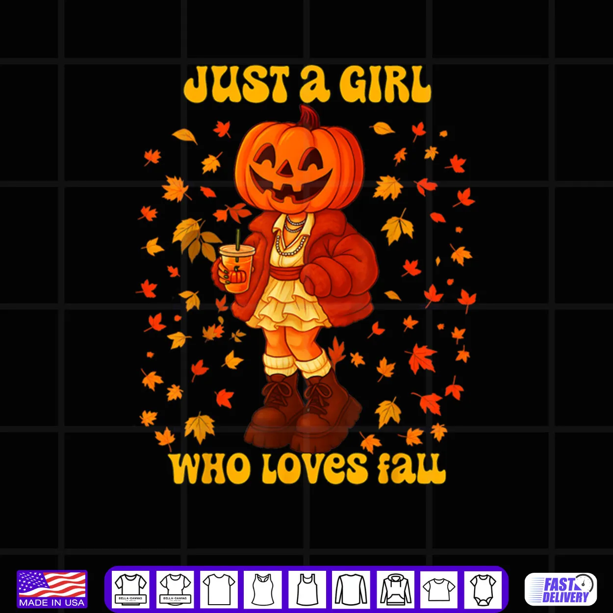 Just A Girl Who Loves Fall Pumpkin Head Autumn Shirt Just A Girl Who Loves Fall Pumpkin Head Autumn Shirt