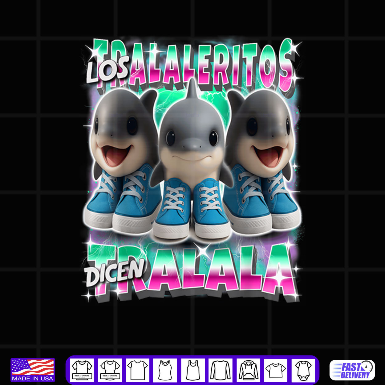 Los Tralaleritos Dicen Tralala Italian Brainrot Shark Shirt Los Tralaleritos Dicen Tralala Italian Brainrot Shark Shirt