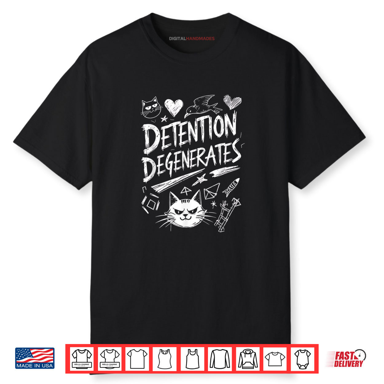 Detention Degenerates Funny Sarcastic Quote Design Shirt Detention Degenerates Funny Sarcastic Quote Design Shirt
