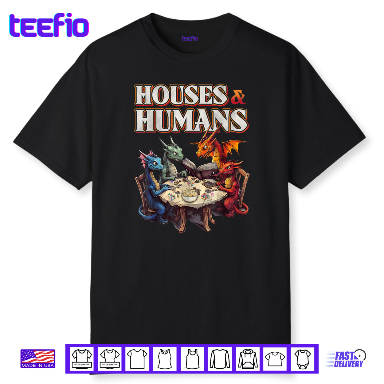 Gaming Houses Humans Funny RPG Parody Gamer Shirt Gaming Houses Humans Funny RPG Parody Gamer Shirt