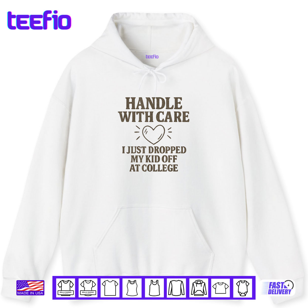 Handle with Care I Just Dropped My Daughter Off at College Shirt Handle with Care I Just Dropped My Daughter Off at College Shirt