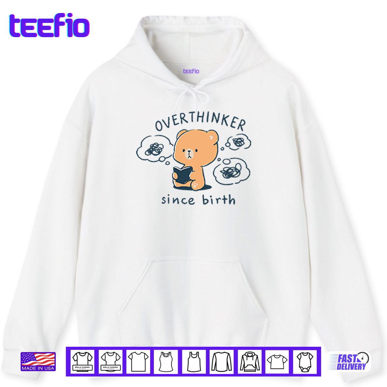 Mocha Bear Overthinker Since Birth Shirt Mocha Bear Overthinker Since Birth Shirt