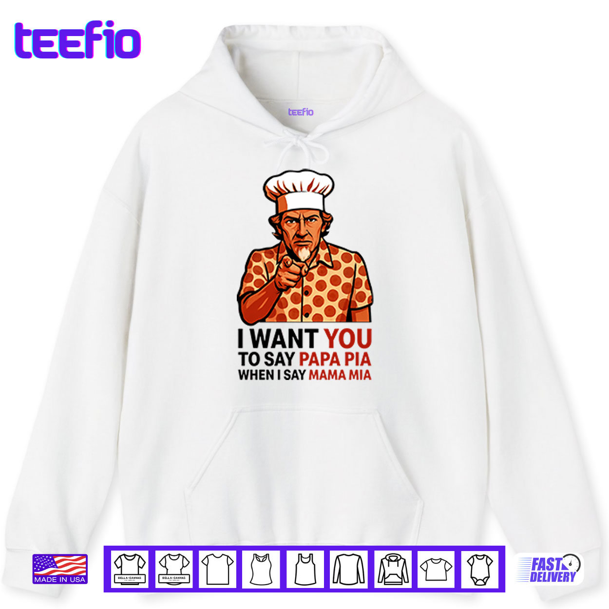 Tony Pepperoni I Want You To Say Papa Pia When I Say Mama Mia Shirt Tony Pepperoni I Want You To Say Papa Pia When I Say Mama Mia Shirt