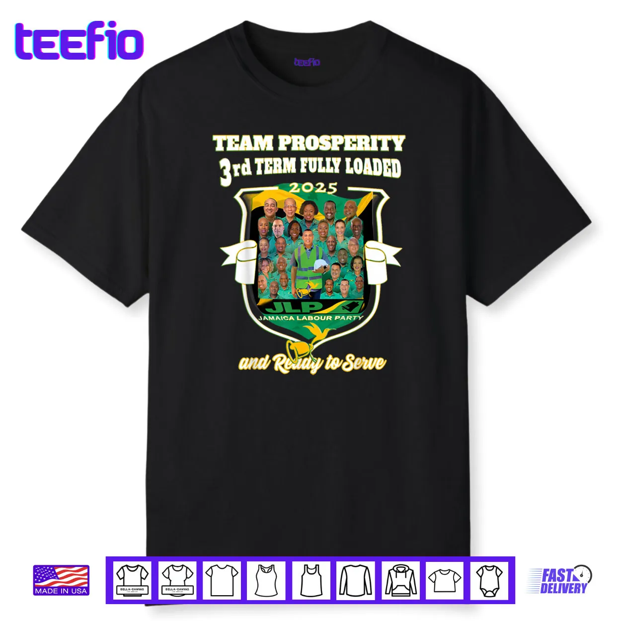 Jamaica Labour Party 3rdTEAM Prosperity JLP Supporter Gifts Shirt Jamaica Labour Party 3rdTEAM Prosperity JLP Supporter Gifts Shirt