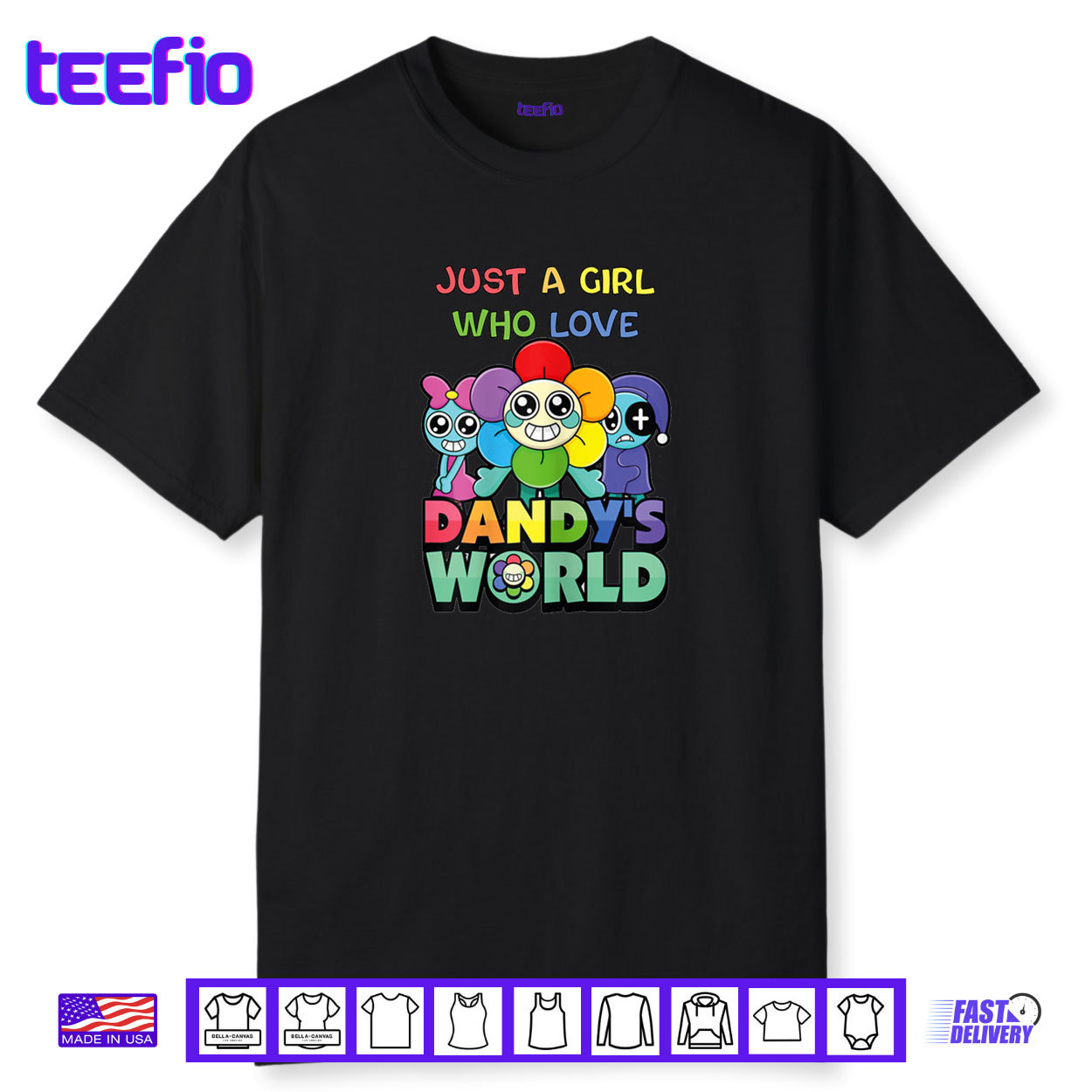 Just A Girl Who Love Dandy’s World Shirt Just A Girl Who Love Dandy’s World Shirt
