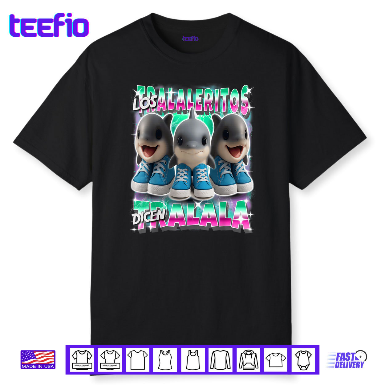 Los Tralaleritos Dicen Tralala Italian Brainrot Shark Shirt Los Tralaleritos Dicen Tralala Italian Brainrot Shark Shirt