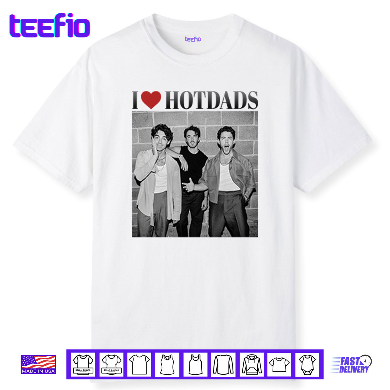 Love Hot Dads Jonas Brothers Shirt Love Hot Dads Jonas Brothers Shirt