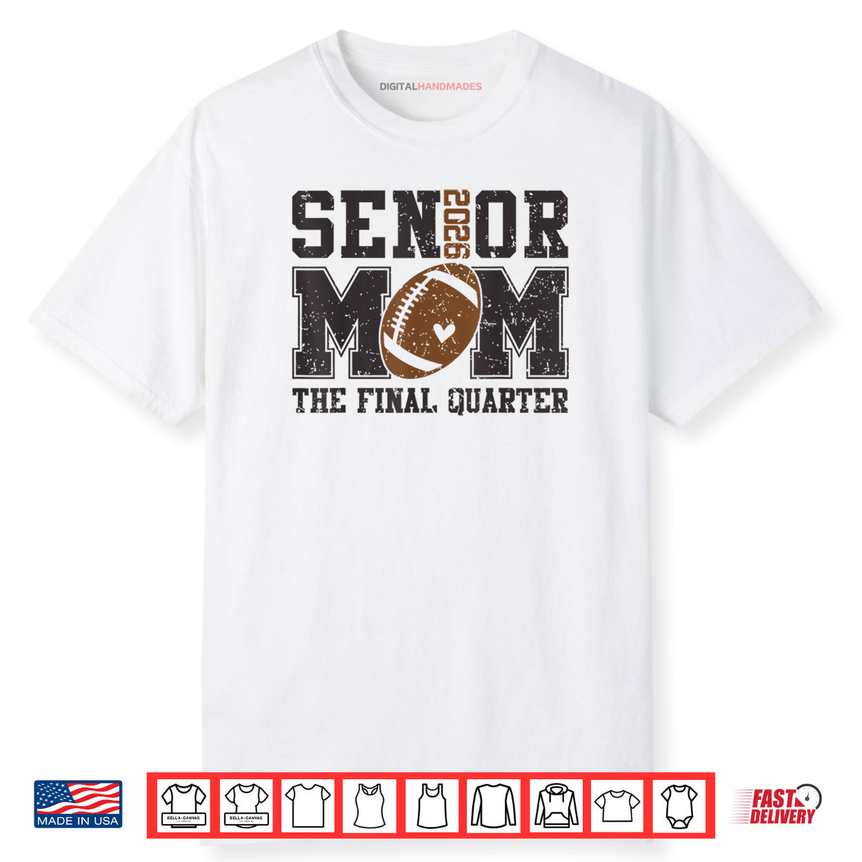 Senior Football Mom Football Mama Game Day Class of 2026 Shirt Senior Football Mom Football Mama Game Day Class of 2026 Shirt