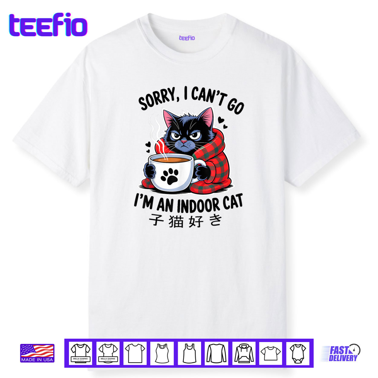 Sorry I Can’t Go I’m an Indoor Cat Funny Indoor Kitten Lover Shirt Sorry I Can’t Go I’m an Indoor Cat Funny Indoor Kitten Lover Shirt