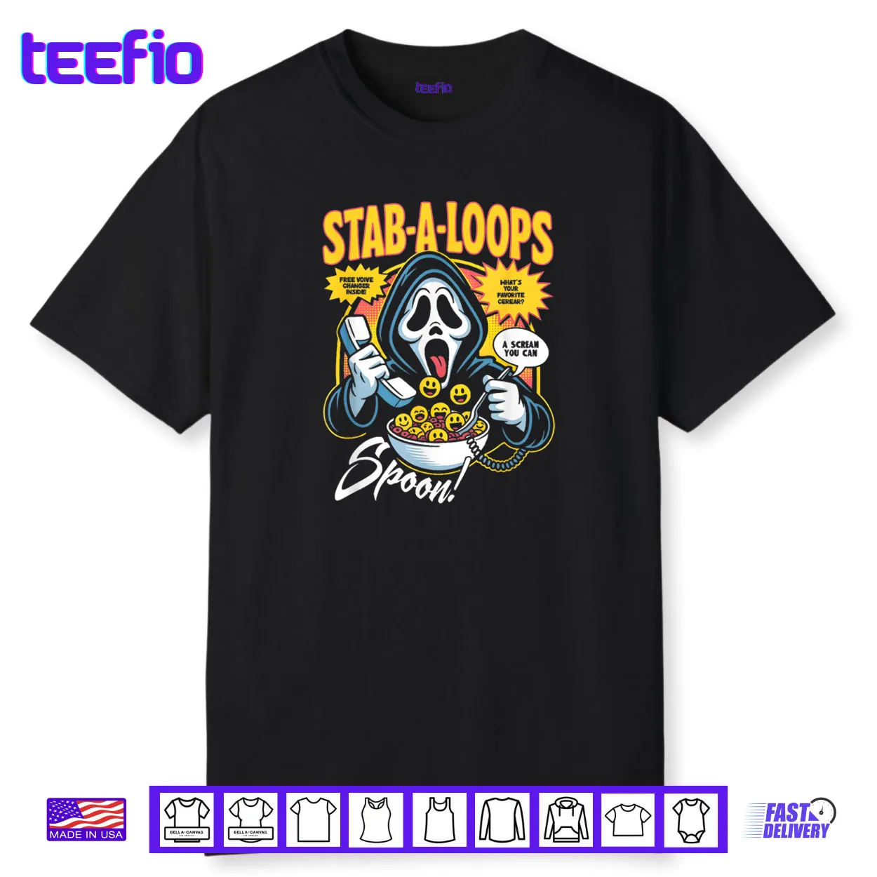 Stab A Loops Horror Cereal Box Halloween Shirt Stab A Loops Horror Cereal Box Halloween Shirt