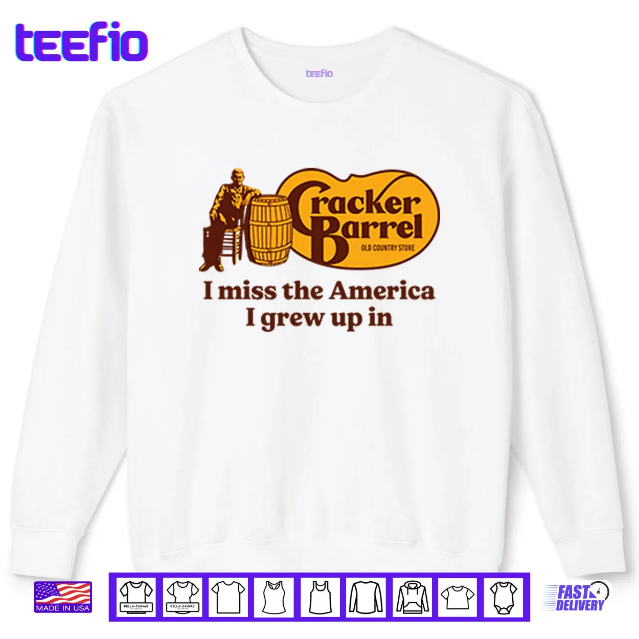 Cracker Barrel I Miss The America I Grew Up In Shirt Cracker Barrel I Miss The America I Grew Up In Shirt