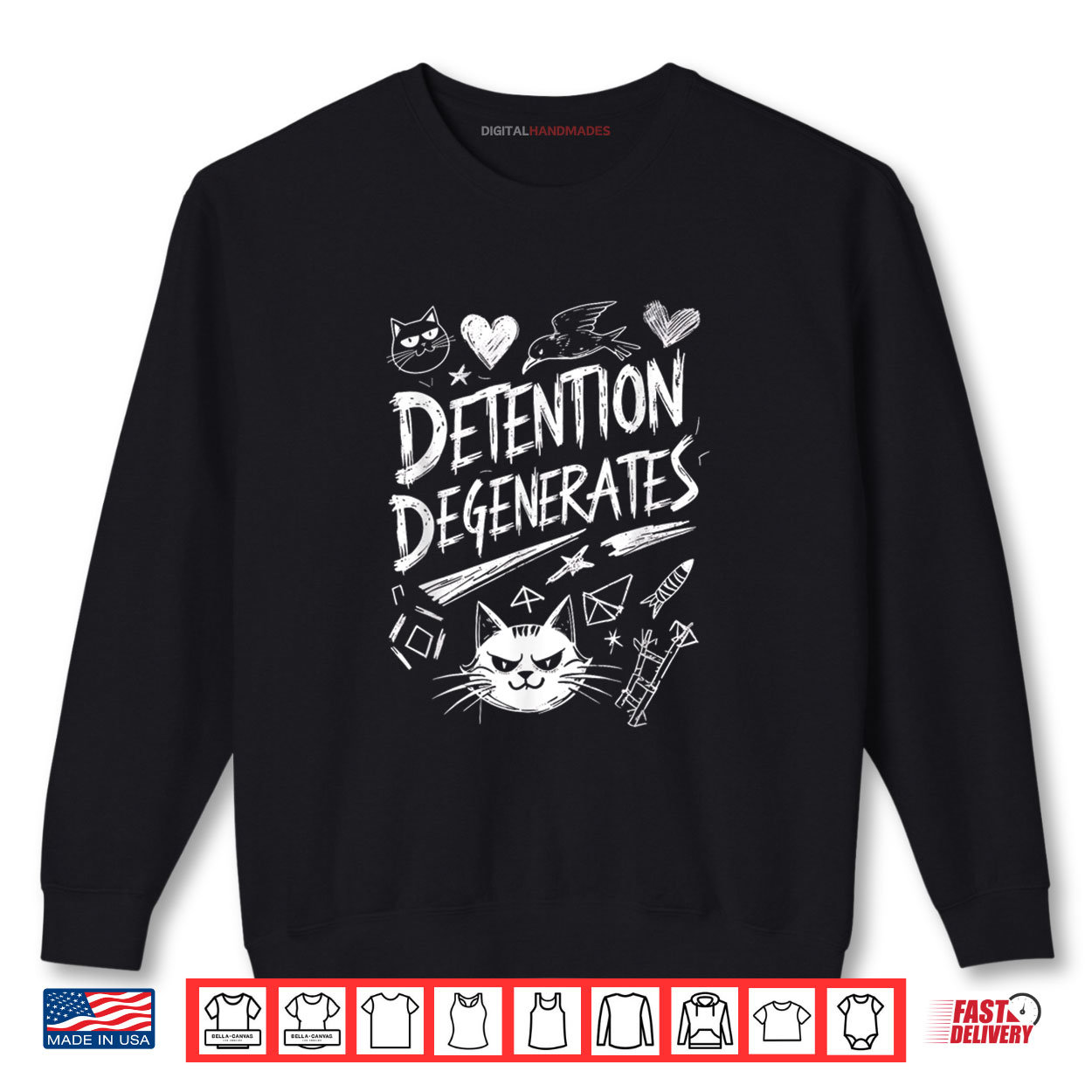 Detention Degenerates Funny Sarcastic Quote Design Shirt Detention Degenerates Funny Sarcastic Quote Design Shirt