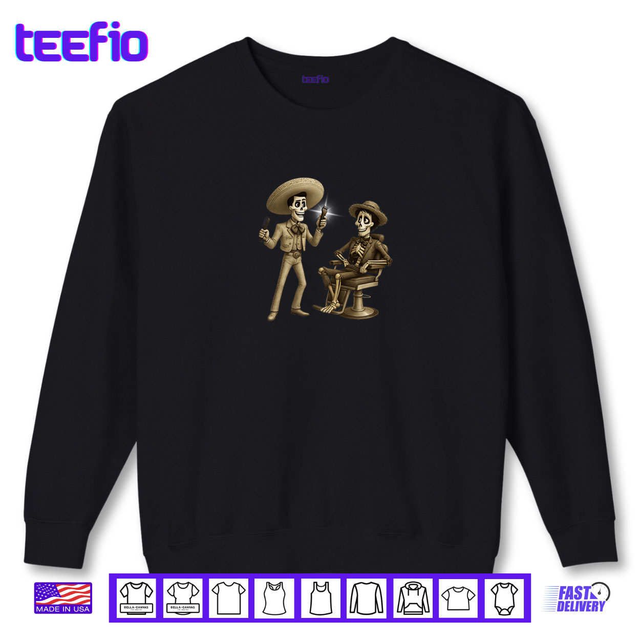 Dia de Los Muertos Barber Shirt Dia de Los Muertos Barber Shirt