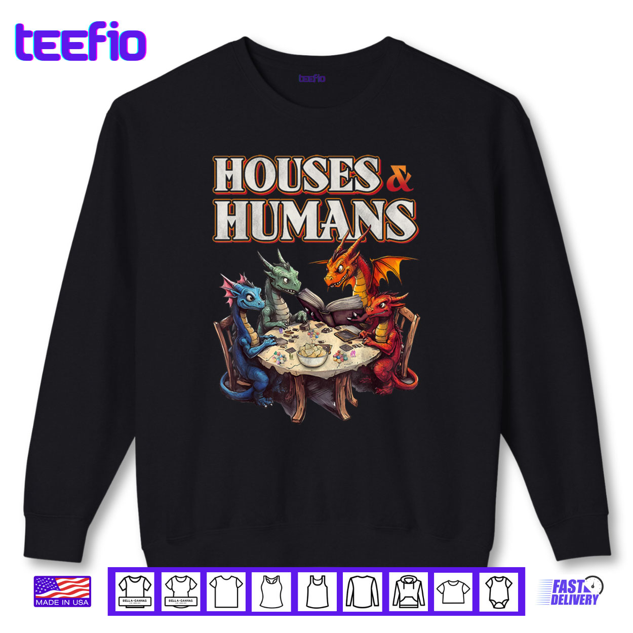 Gaming Houses Humans Funny RPG Parody Gamer Shirt Gaming Houses Humans Funny RPG Parody Gamer Shirt