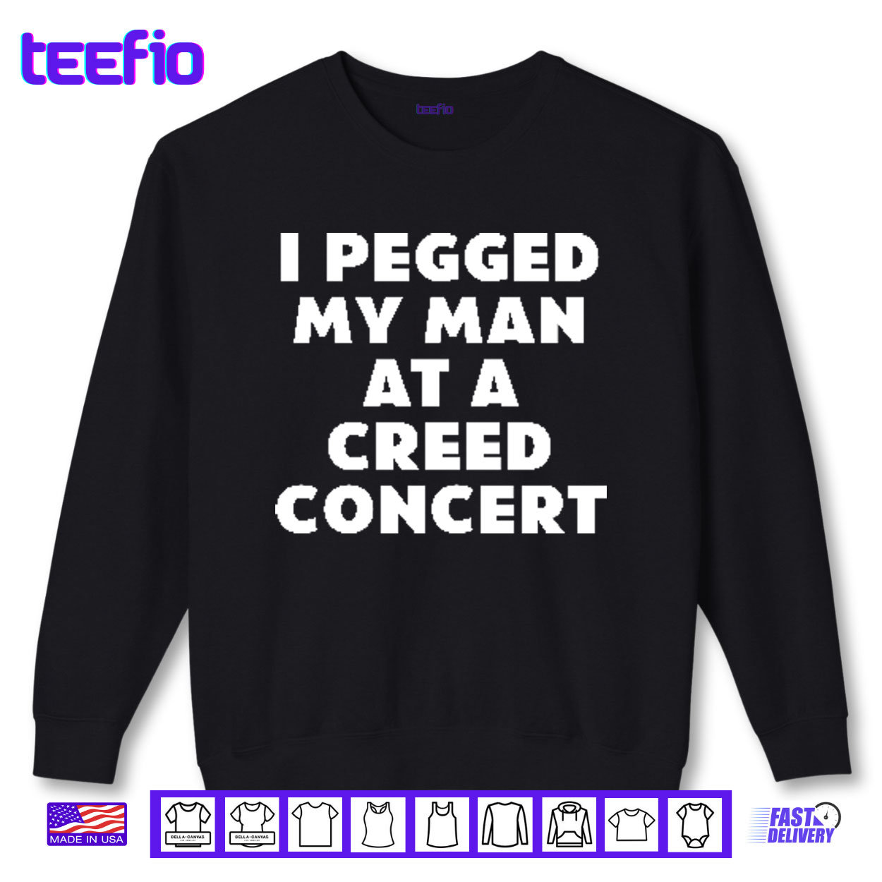I Pegged My Man At A Creed Concert Shirt I Pegged My Man At A Creed Concert Shirt