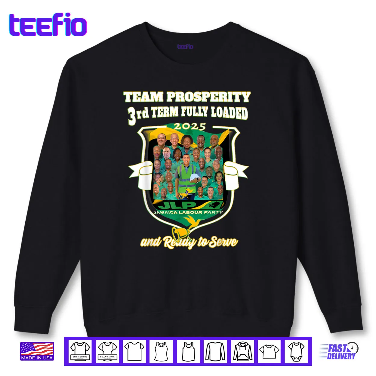 Jamaica Labour Party 3rdTEAM Prosperity JLP Supporter Gifts Shirt Jamaica Labour Party 3rdTEAM Prosperity JLP Supporter Gifts Shirt