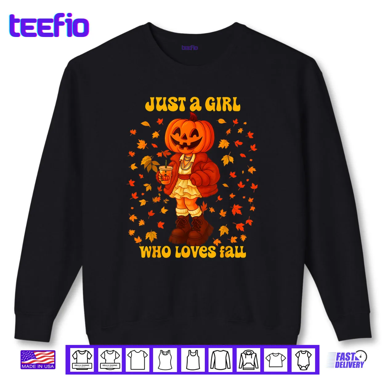 Just A Girl Who Loves Fall Pumpkin Head Autumn Shirt Just A Girl Who Loves Fall Pumpkin Head Autumn Shirt