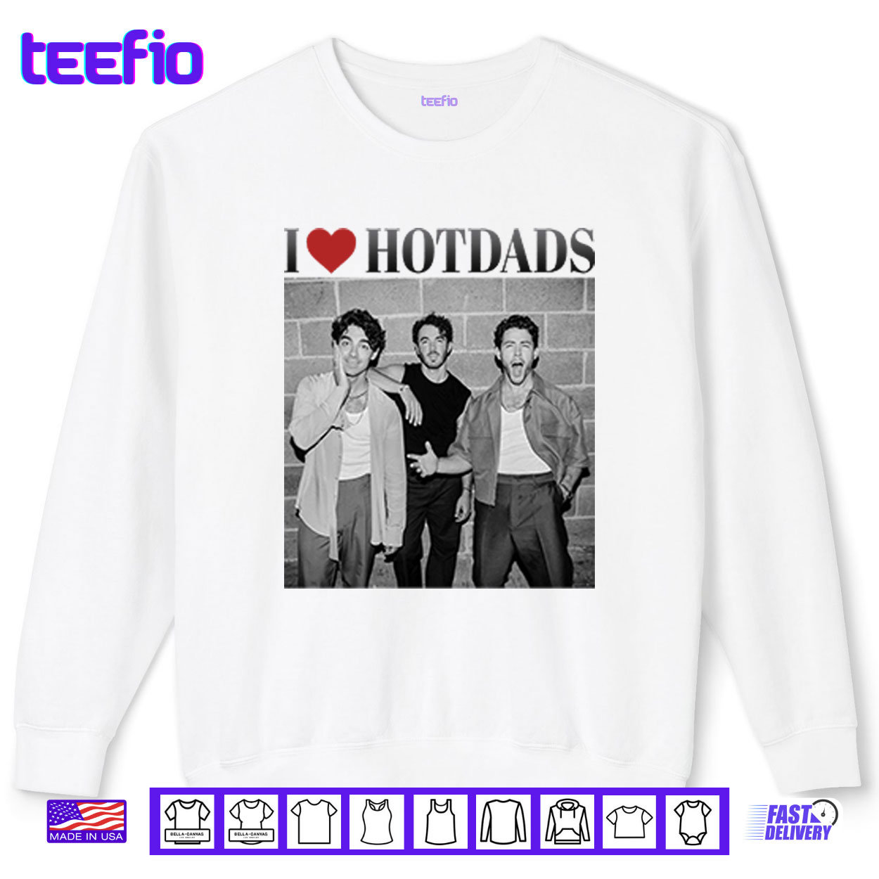 Love Hot Dads Jonas Brothers Shirt Love Hot Dads Jonas Brothers Shirt