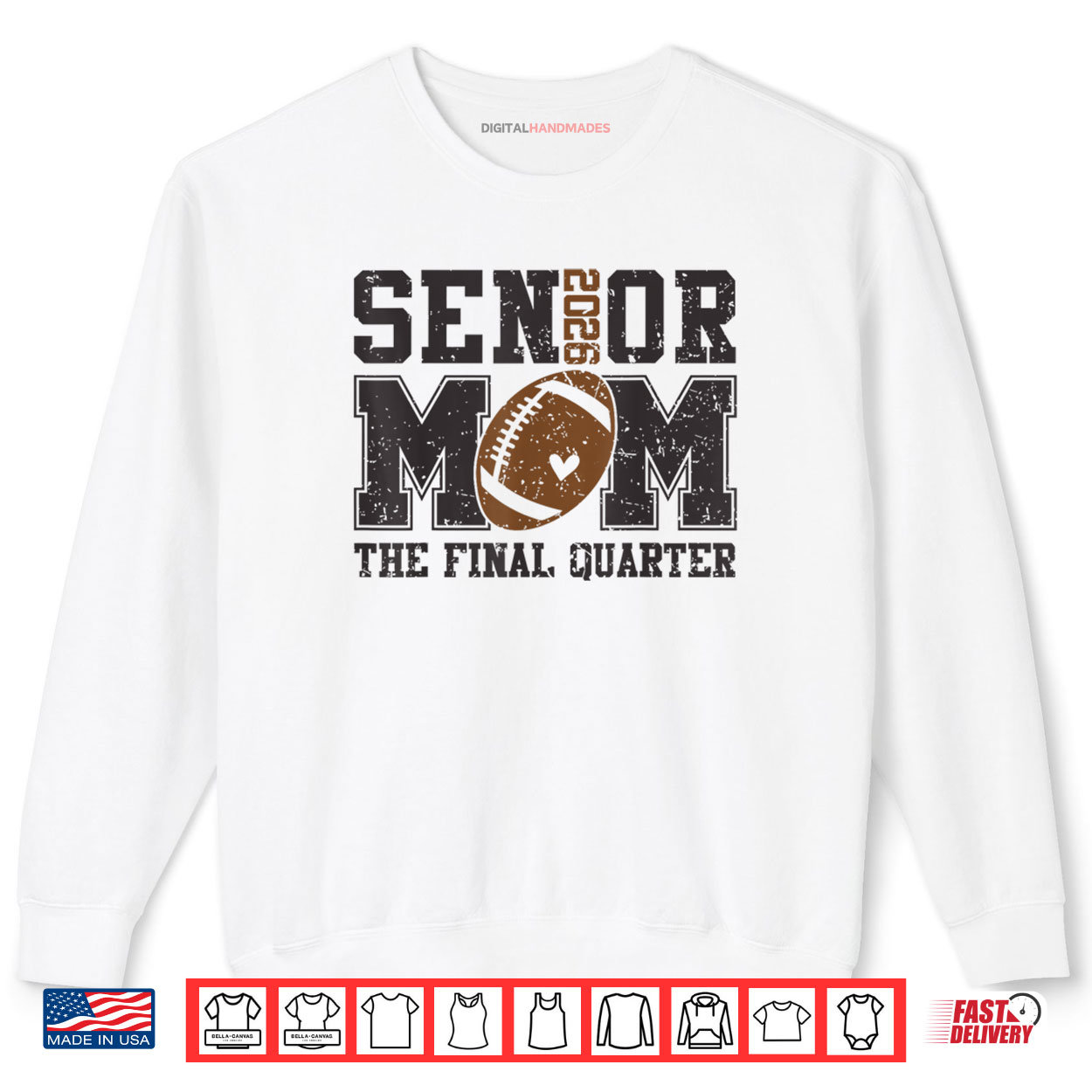 Senior Football Mom Football Mama Game Day Class of 2026 Shirt Senior Football Mom Football Mama Game Day Class of 2026 Shirt