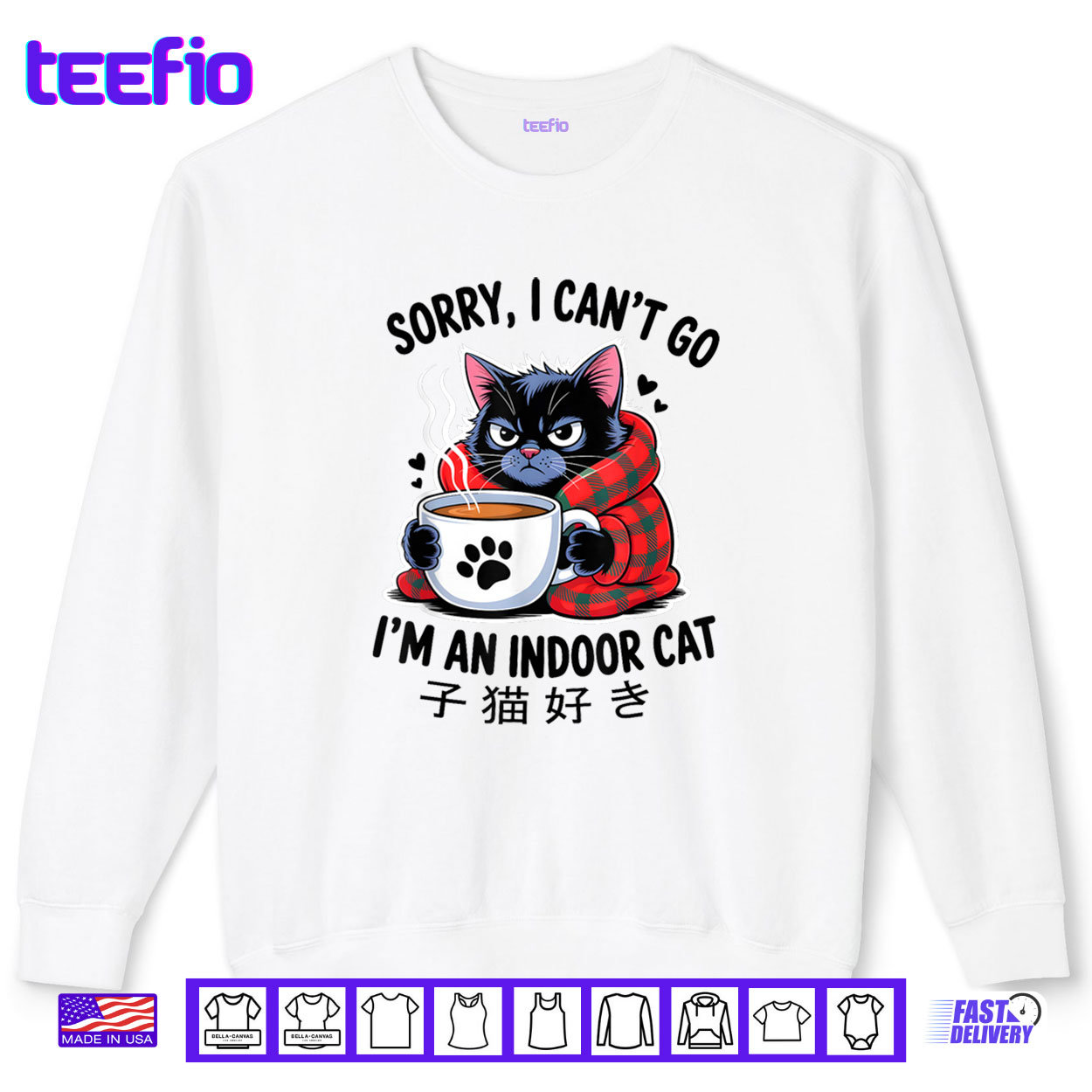 Sorry I Can’t Go I’m an Indoor Cat Funny Indoor Kitten Lover Shirt Sorry I Can’t Go I’m an Indoor Cat Funny Indoor Kitten Lover Shirt