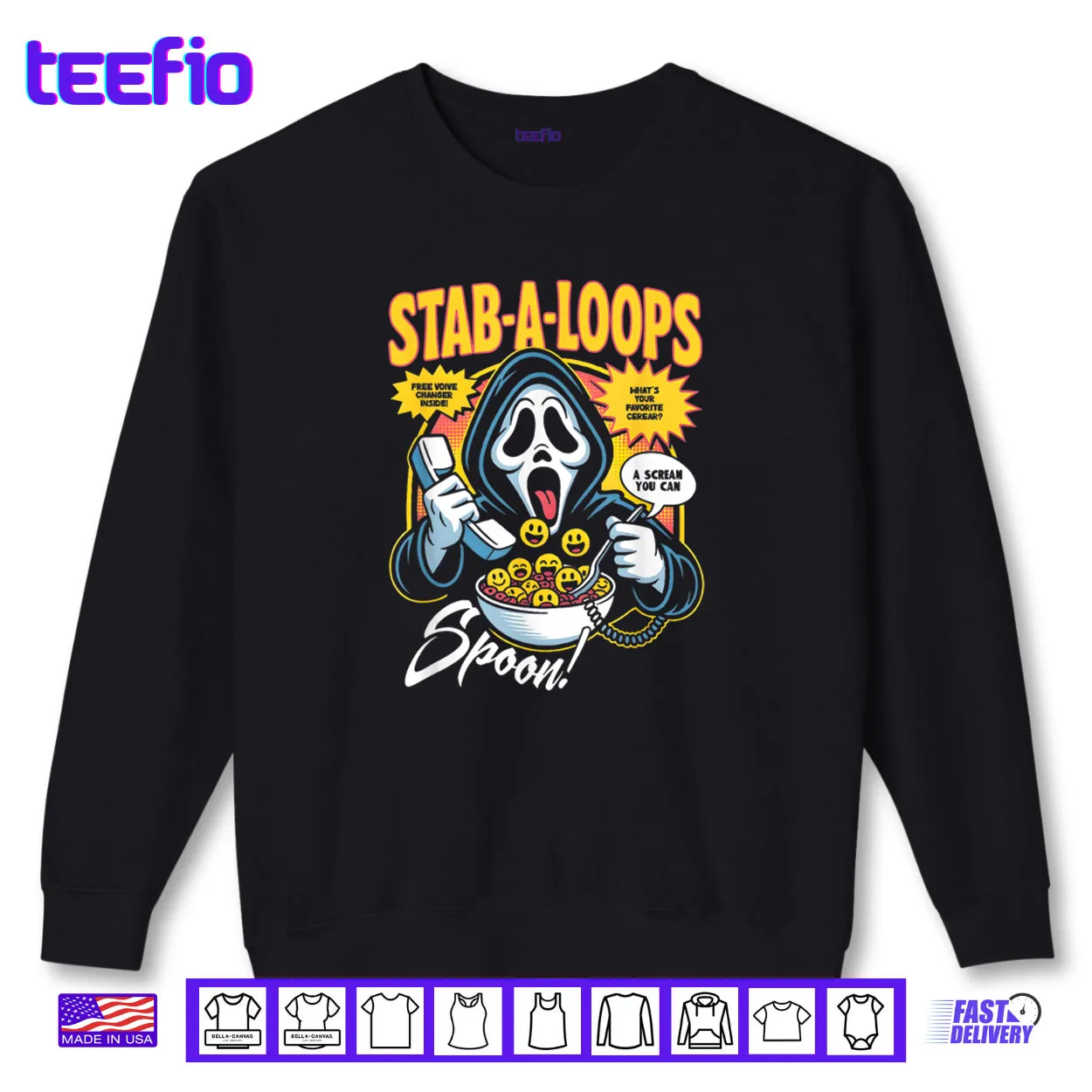 Stab A Loops Horror Cereal Box Halloween Shirt Stab A Loops Horror Cereal Box Halloween Shirt
