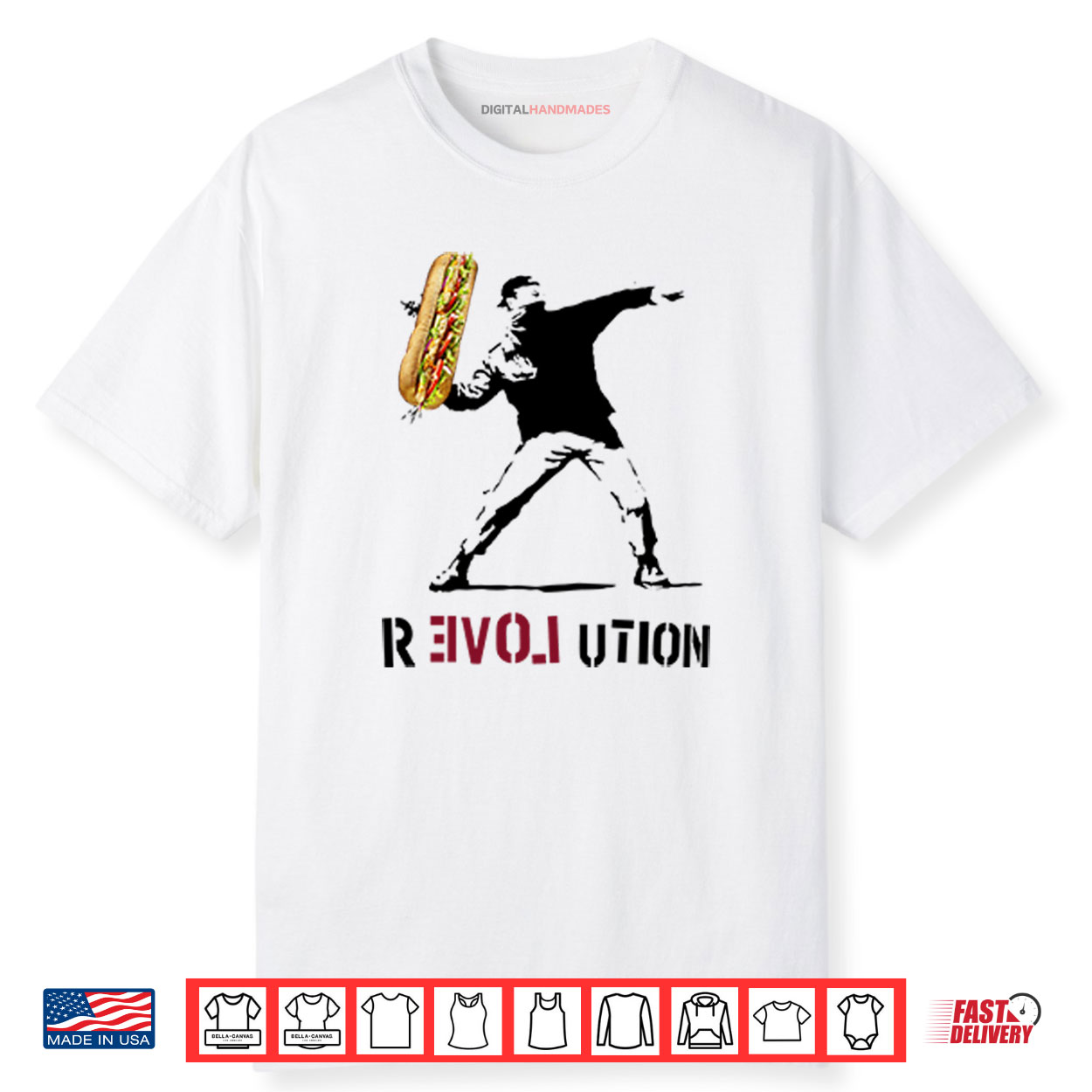 Assault With A Deli Weapon Flower Thrower Parody Shirt