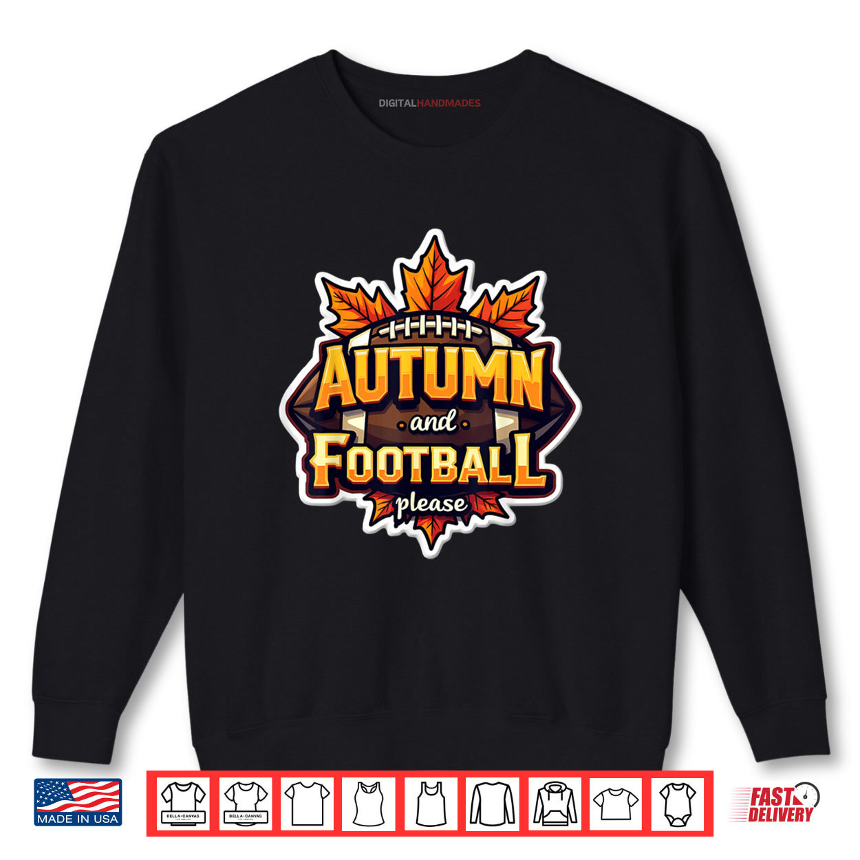 Autumn and Football Please Lover Fan Ball Leaves Enthusiast Shirt