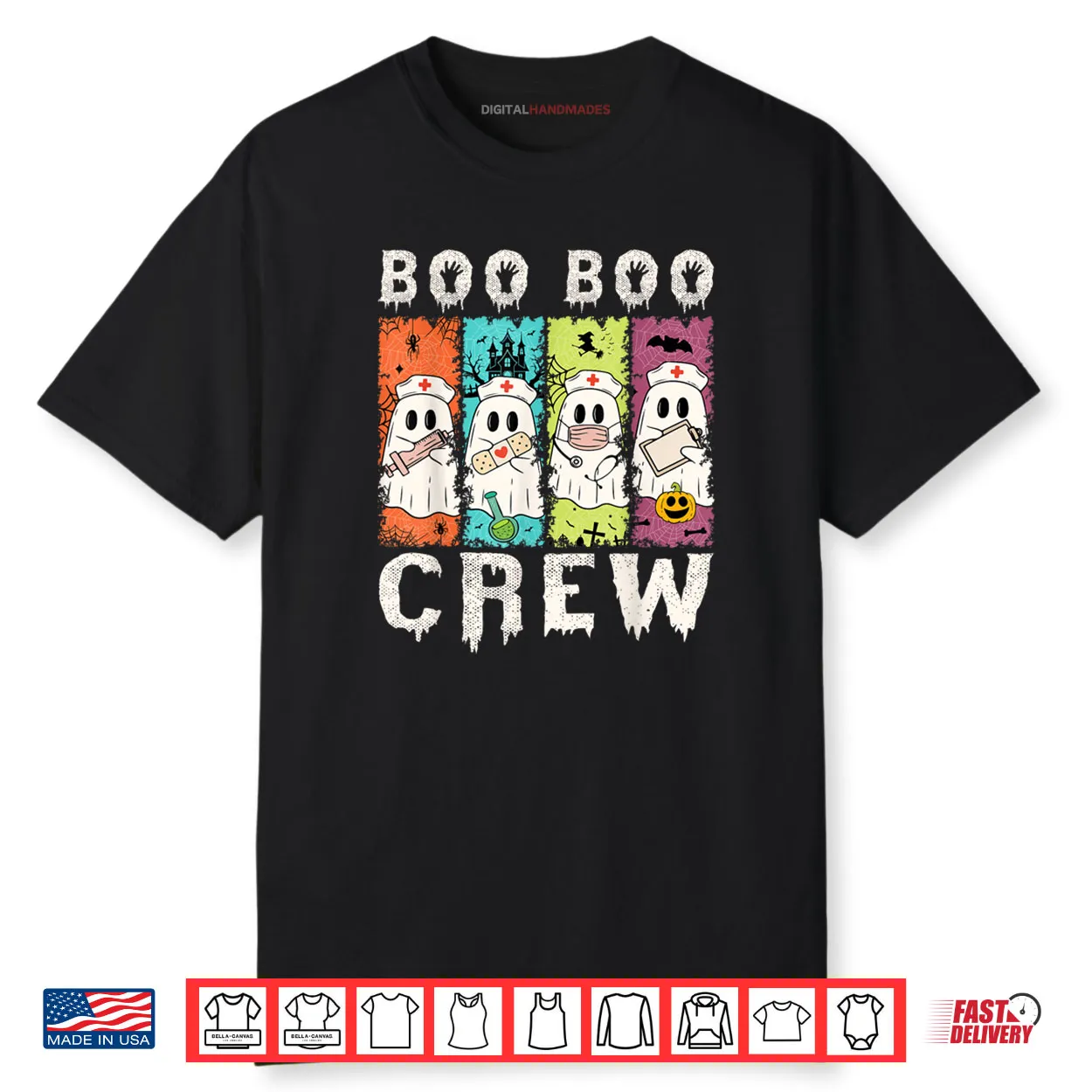 Boo Boo Crew Nurse Halloween Ghosts Shirt