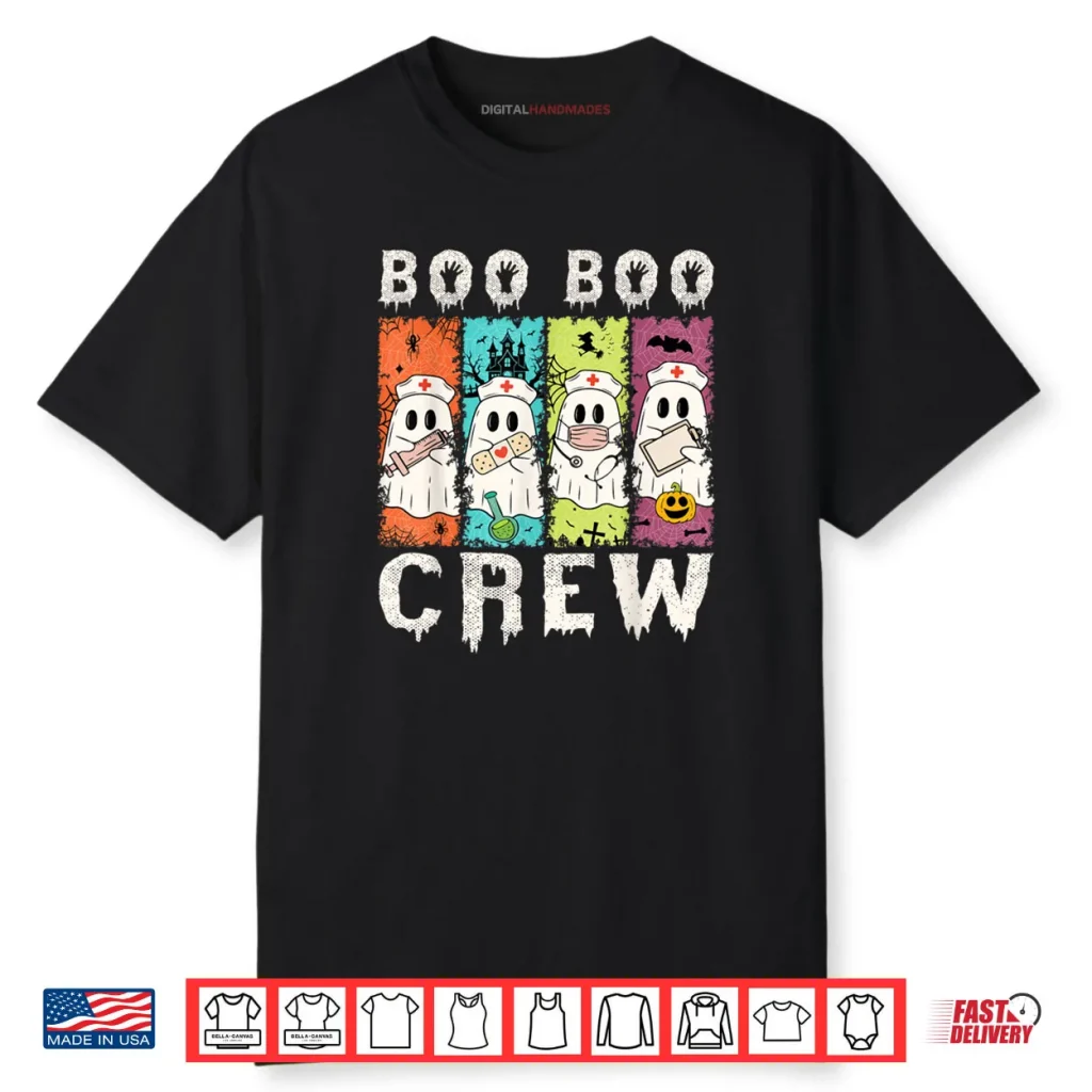 Boo Boo Crew Nurse Halloween Ghosts Shirt 1 Boo Boo Crew Nurse Halloween Ghosts Shirt