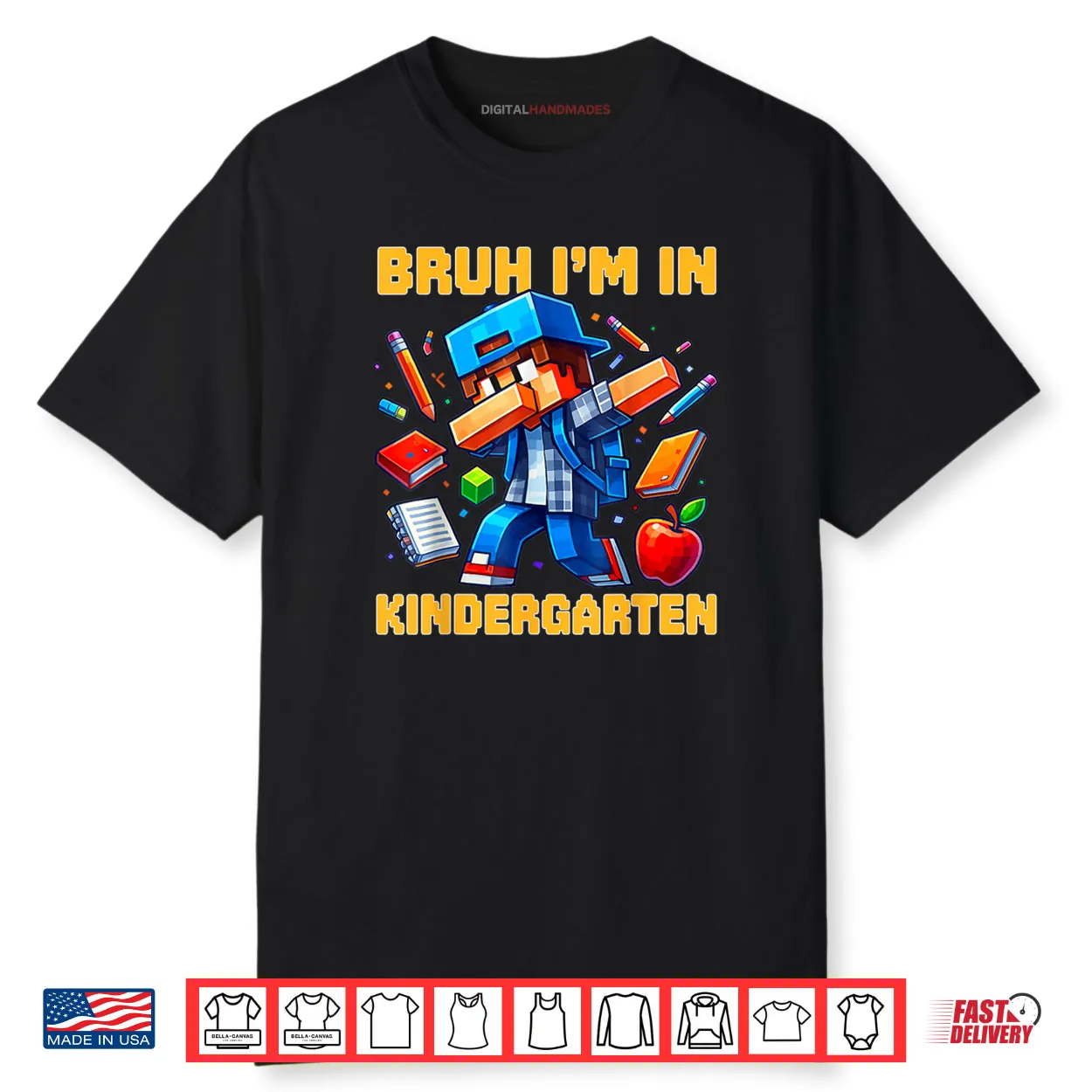 Bruh I’m in Kindergarten Boys Kids Gamer Back To School Shirt