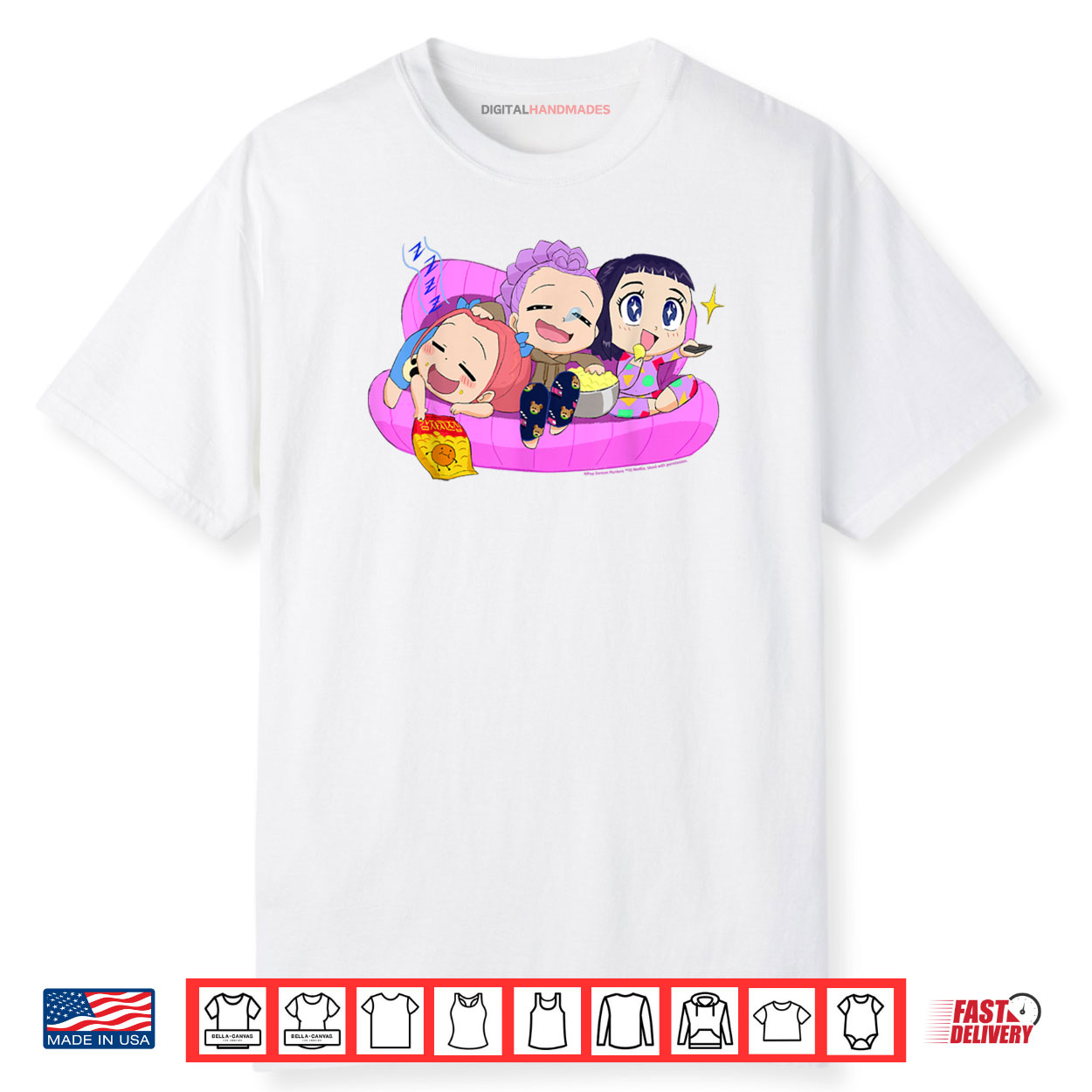 Chibi Huntrix Relaxing in The Couch Shirt