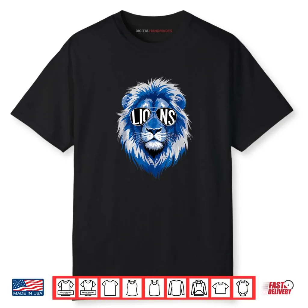 Cool Face Lion with Sunglasses Women and Men Michigan Pride Shirt 1 Cool Face Lion with Sunglasses Women and Men Michigan Pride Shirt